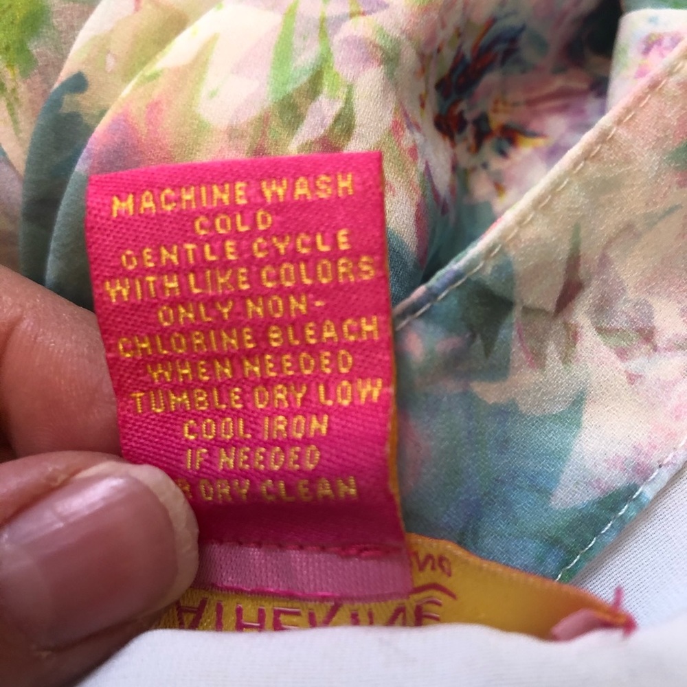 Catherine Malandrino 249823 Fredda Light Blue Floral Midi Dress Size Medium - Picture 5 of 5